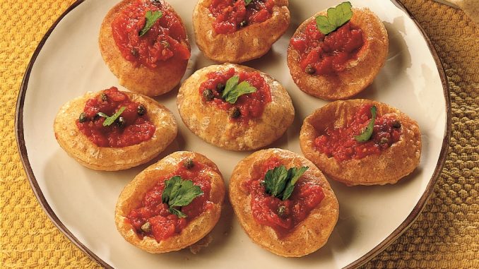 gefrituurde minipizza's