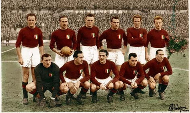 Grande Torino 48 49 Teamfoto van il Grande Torino 1948-49