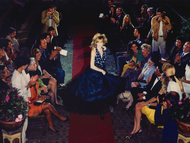 Modeshow in Rome voor een film