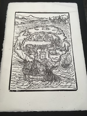 Materiaal voor een lino in de Tipografia Grifani Donati