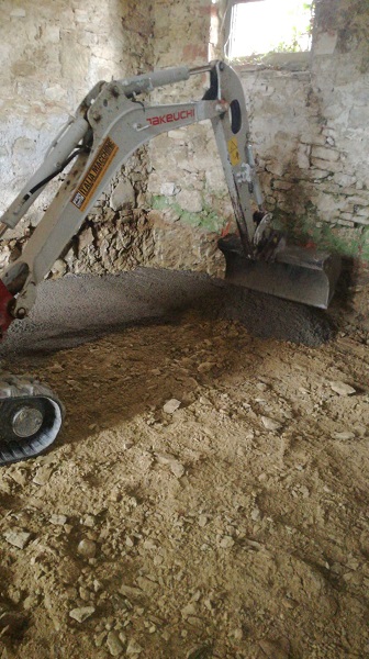Graafwerken in huis