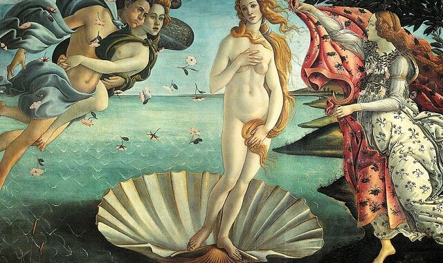 De geboorte van Venus door Botticelli De geboorte van Venus door Botticelli
