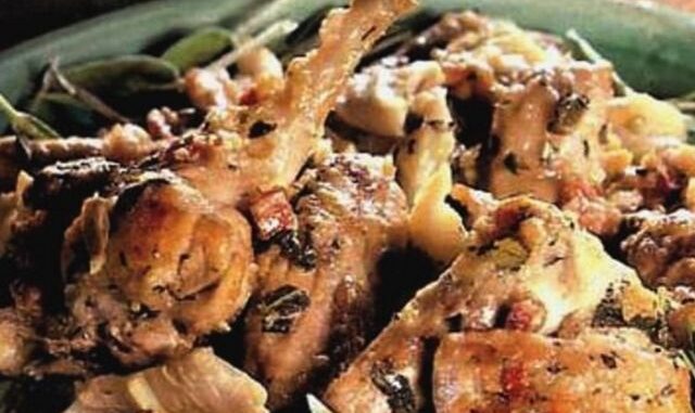 coniglio funghi