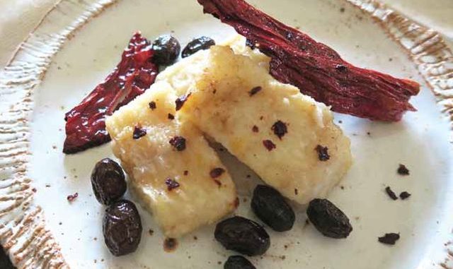 baccala con peperoni senise