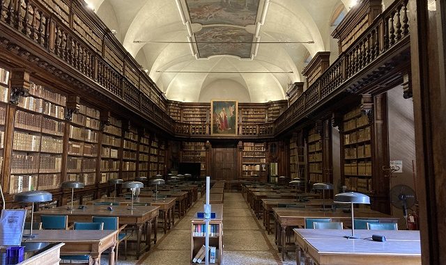 Biblioteca di Brera 1 De Biblioteca Nazionale Braidensis in de wijk Brera
